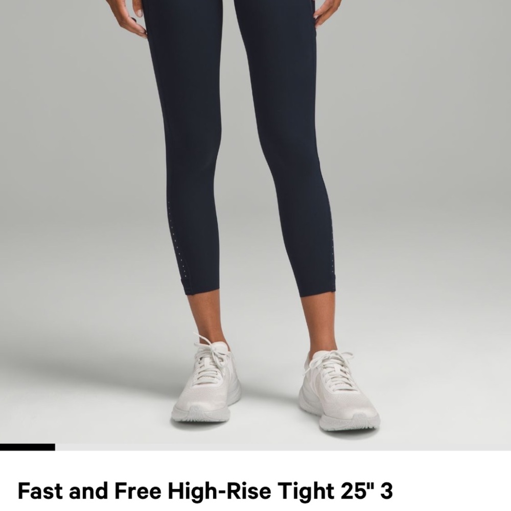 Lululemon Fast and Free High-Rise Tights - Navy